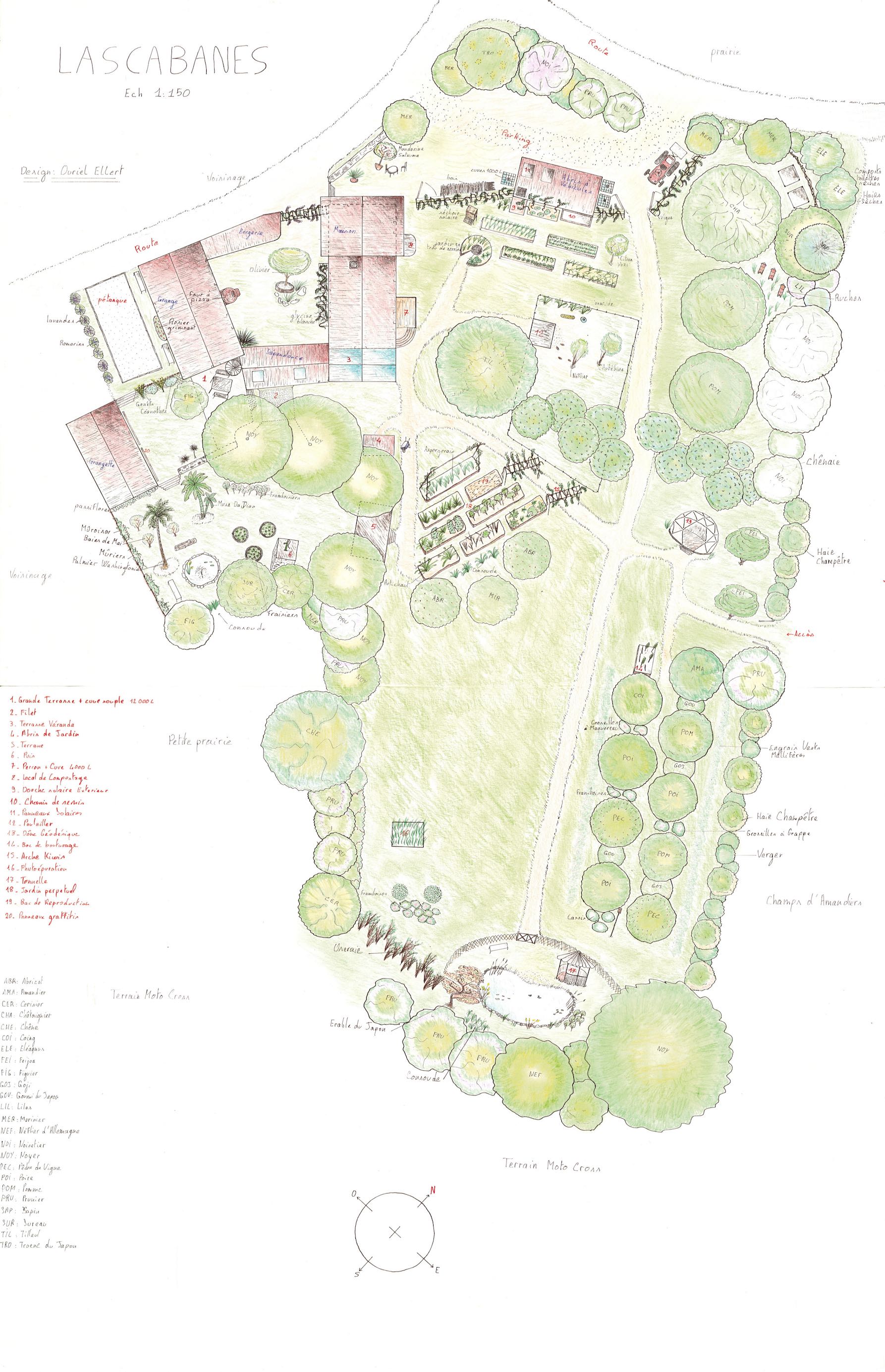 Design en Permaculture final Lascabanes - Ouriel Ellert Conception